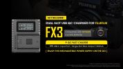 Nitecore FX3 2-Slot USB-C QC Battery Charger for Fujifilm X-T4
