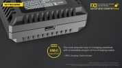 Nitecore FX3 2-Slot USB-C QC Battery Charger for Fujifilm X-T4