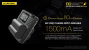Nitecore FX3 2-Slot USB-C QC Battery Charger for Fujifilm X-T4
