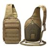 7L Large Capacity Adjustable Tactical Men's Chest Bag Outdoor Cycling Camping Waterproof Hiking Portable Waist Bag Outdoor Sports Shoulder Crossbody B